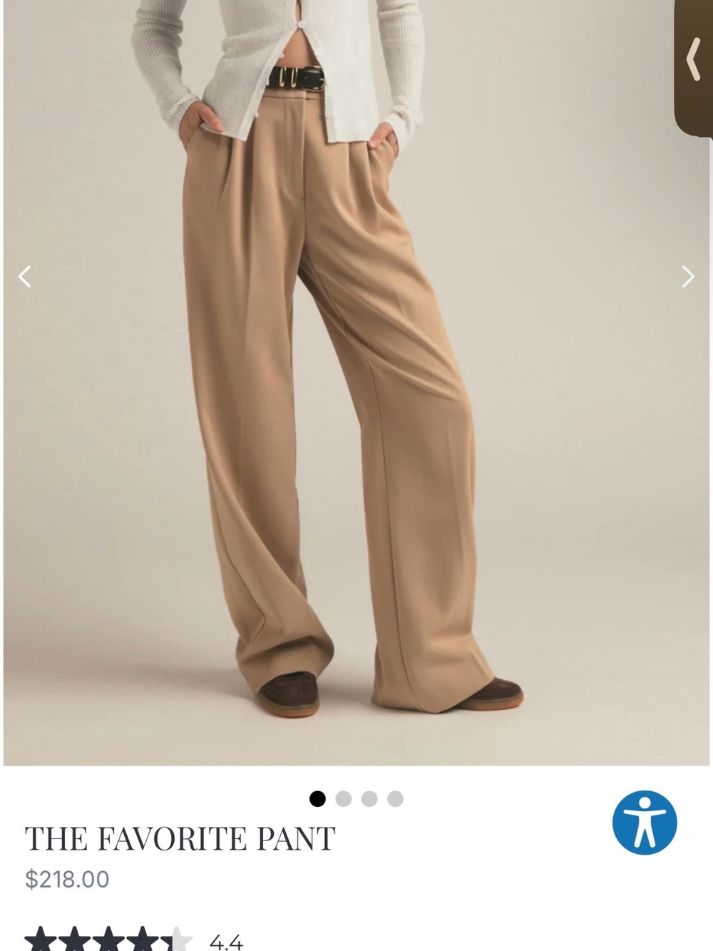 Favorite Daughter Favorite Pant in Camel, size 6